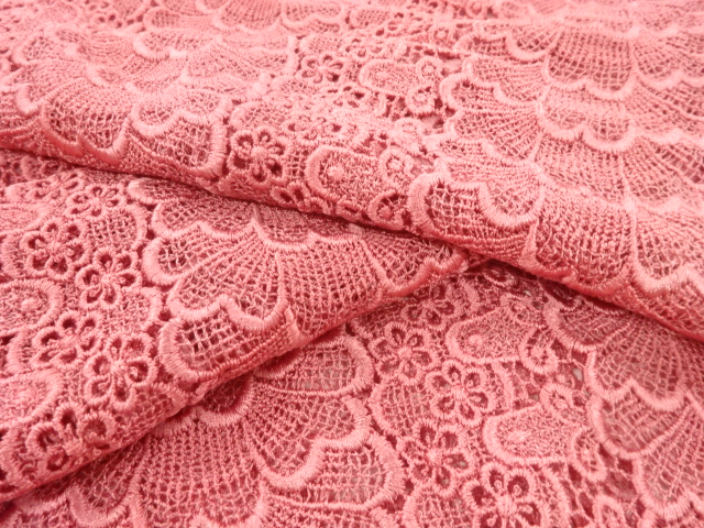  レース花模様ショール